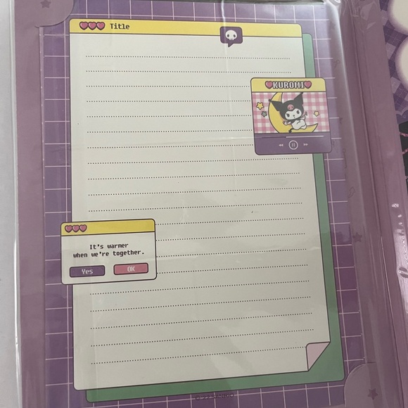 Kuromi Sticky Memo Book NEW - Picture 4 of 5